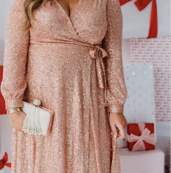 Rose Gold Sequin Dresses